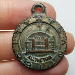 Vintage Atlantic City All The Time Medallion Pendant, Signed Bates & Klinke